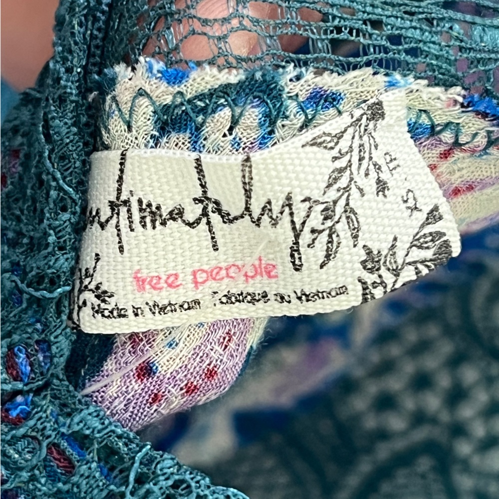 NWT Free People Marsha Floral Mini Dress - Size XS - Picture 8 of 9